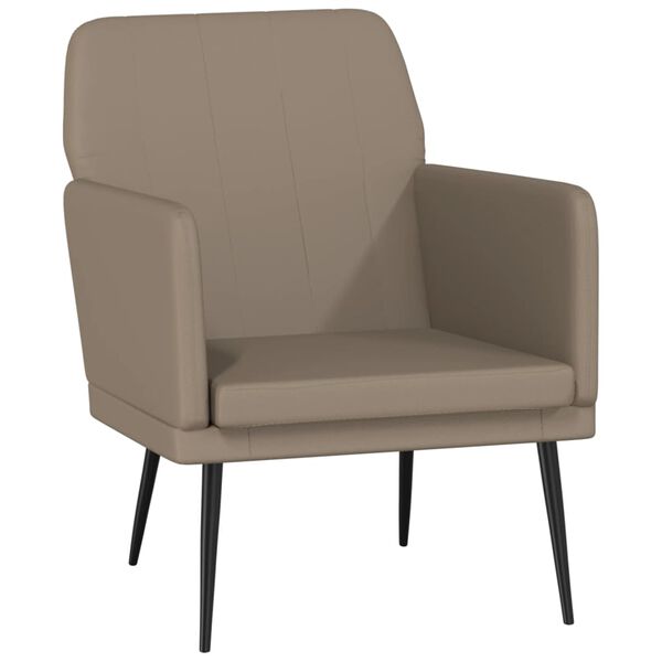 vidaXL Fauteuil Cappuccino 61x78x80 cm Similicuir