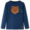 T-shirt enfants &agrave; manches longues bleu marine 92