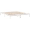 vidaXL Cadre de lit extra long sans matelas 200x210 cm bois massif pin