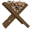 vidaXL Porte-b&ucirc;ches Marron miel 47x39,5x48 cm Bois massif de pin
