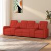 vidaXL Fauteuil de massage inclinable 4 places porte-gobelets bordeaux