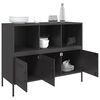 vidaXL Buffet noir 100,5x39x79 cm acier