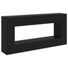 vidaXL Table console Ray&eacute; Noir 155 x 29 x 74 cm Bois d&rsquo;ing&eacute;nierie
