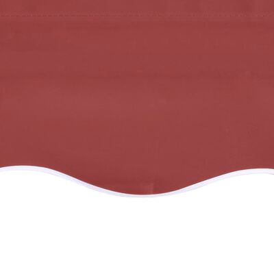 vidaXL Tissu de remplacement pour auvent Bordeaux rouge 5x3 m