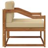 vidaXL Sofa de milieu ext&eacute;rieur Bois d'Acacia Massif Naturel