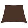 vidaXL Voile de parasol Tissu Oxford trap&egrave;ze 3/5x4 m Marron