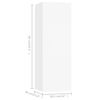 vidaXL Ensemble de meubles TV 4 pcs Blanc Bois d'ing&eacute;nierie