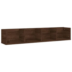 vidaXL &Eacute;tag&egrave;re murale &agrave; CD Ch&ecirc;ne marron 100x18x18 cm Bois d'ing&eacute;nierie