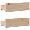 vidaXL Cadre de lit sans matelas avec tiroirs 75x190 cm bois de pin