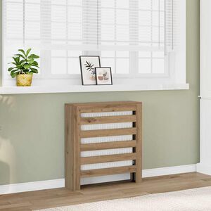 vidaXL Cache-radiateur ch&ecirc;ne artisanal 78x20x82 cm bois d'ing&eacute;nierie