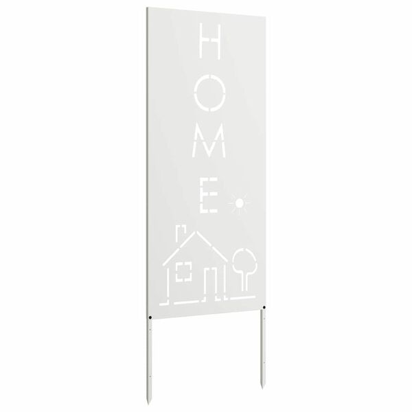 vidaXL &Eacute;cran de confidentialit&eacute; de jardin Fretwork Blanc 50 x 140 cm