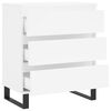 vidaXL Buffet Blanc 60x35x70 cm Bois d'ing&eacute;nierie
