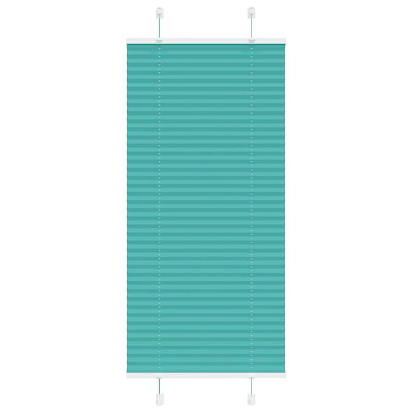 vidaXL Store pliss&eacute; vert p&eacute;trole 60x150 cm largeur du tissu 59,4 cm