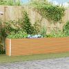 vidaXL Jardini&egrave;re sur&eacute;lev&eacute;e 582 x 50 x 68 cm Acier galvanis&eacute;