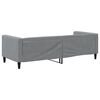 vidaXL Lit de repos sans matelas gris clair 80x200 cm tissu