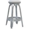 vidaXL Tabourets de bar lot de 2 gris Rotin