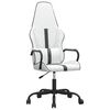 vidaXL Chaise de jeu de massage Noir et blanc Similicuir