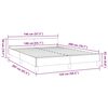 vidaXL Cadre de lit sans matelas cr&egrave;me 140x200 cm tissu