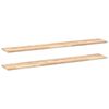 vidaXL &Eacute;tag&egrave;res flottantes 2 pcs 120x20x2 cm acacia massif non trait&eacute;