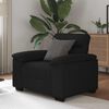vidaXL Fauteuil noir 60 cm tissu