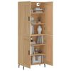 vidaXL Buffet haut Ch&ecirc;ne sonoma 69,5x34x180 cm Bois d'ing&eacute;nierie