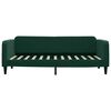 vidaXL Lit de jour avec matelas vert fonc&eacute; 90x200 cm velours