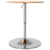 vidaXL Table de bar &Oslash;60x89,5 cm bois massif de h&ecirc;tre