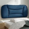 vidaXL Coussin de t&ecirc;te de lit Hvar bleu 90 cm tissu