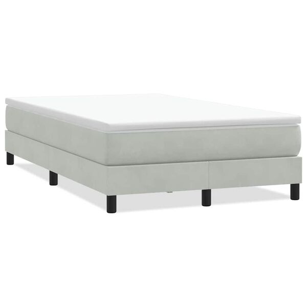vidaXL Sommier à lattes de lit sans matelas gris clair 120x210 cm