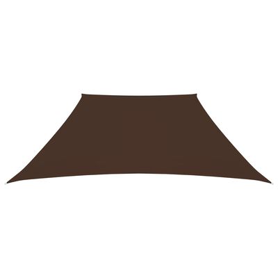 vidaXL Voile de parasol Tissu Oxford trapèze 3/5x4 m Marron
