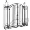 vidaXL Portillon ornemental de jardin Fer forg&eacute; 122 x 20,5 x 134 cm