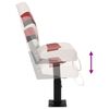 vidaXL Si&egrave;ges bateau lot de 2 pi&eacute;destal hauteur r&eacute;glable pivotant 360&deg;