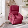 vidaXL Fauteuil de massage inclinable Rouge bordeaux Velours