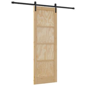 vidaXL Porte coulissante 73,5 x 211 cm Bois de pin massif