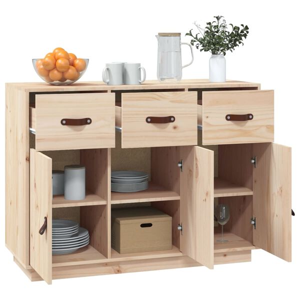 vidaXL Buffet 100x40x75 cm Bois massif de pin