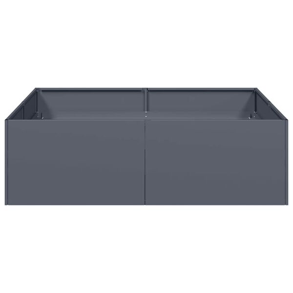 vidaXL Jardini&egrave;re anthracite 100x100x30 cm acier