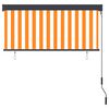 vidaXL Store roulant d'ext&eacute;rieur 140x250 cm Blanc et orange