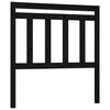 vidaXL T&ecirc;te de lit Noir 81x4x100 cm Bois massif de pin