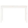 vidaXL Table de jardin blanc 121x82,5x76 cm bois massif de pin