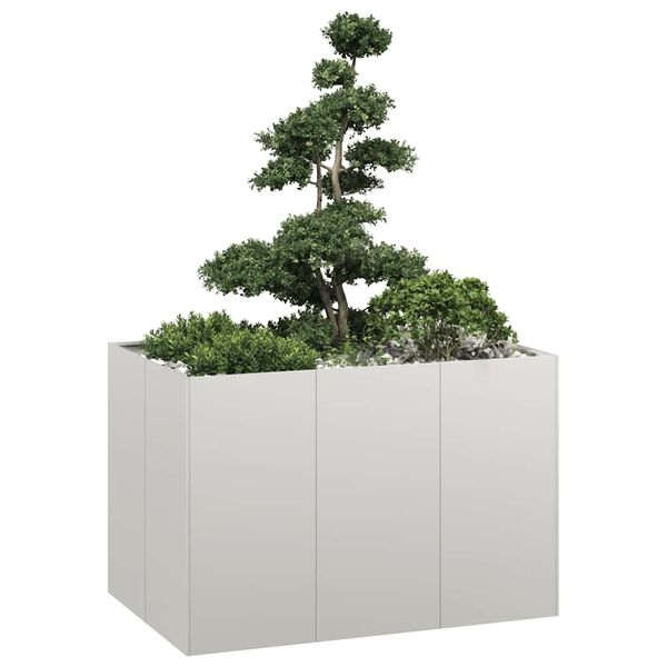 vidaXL Jardini&egrave;re 120x80x80 cm acier inoxydable