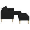 vidaXL Ensemble de Canap&eacute;s avec coussin 2 pcs Noir Polyester