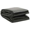 vidaXL Film solaire de piscine PE rectangulaire flottant 8x5 m Noir