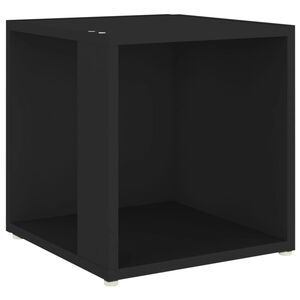 vidaXL Table d'appoint Noir 33x33x34,5 cm Agglom&eacute;r&eacute;