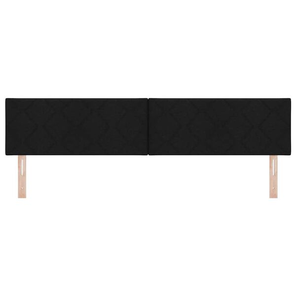 vidaXL T&ecirc;te de lit avec t&ecirc;te de lit Noir 200 cm Cuir synth&eacute;tique