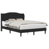 vidaXL Cadre de lit avec t&ecirc;te de lit Noir 120 x 190 cm Simili cuir