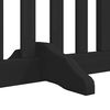 vidaXL Barri&egrave;re pour chien porte pliable 6 panneaux noir bois peuplier