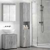 vidaXL Ensemble d'armoire de salle de bain TULUM Gris Sonoma