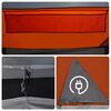 vidaXL Tente de camping tunnel 3 personnes gris et orange imperméable
