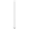 vidaXL Pieds de table console en U, 2 pi&egrave;ces, blanc, 38 x (72-73) cm, acier