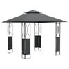 vidaXL Belv&eacute;d&egrave;re avec toit anthracite 300x300x270 cm acier